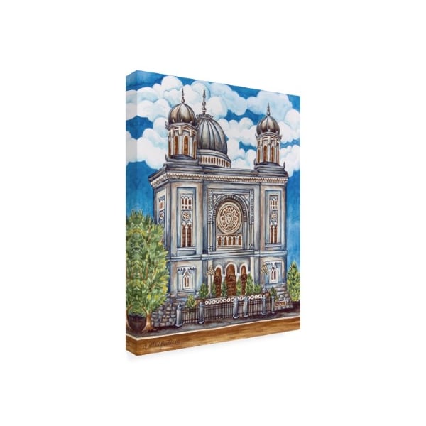 Andrea Strongwater 'Synagogue Nuremburg Exterior' Canvas Art,14x19